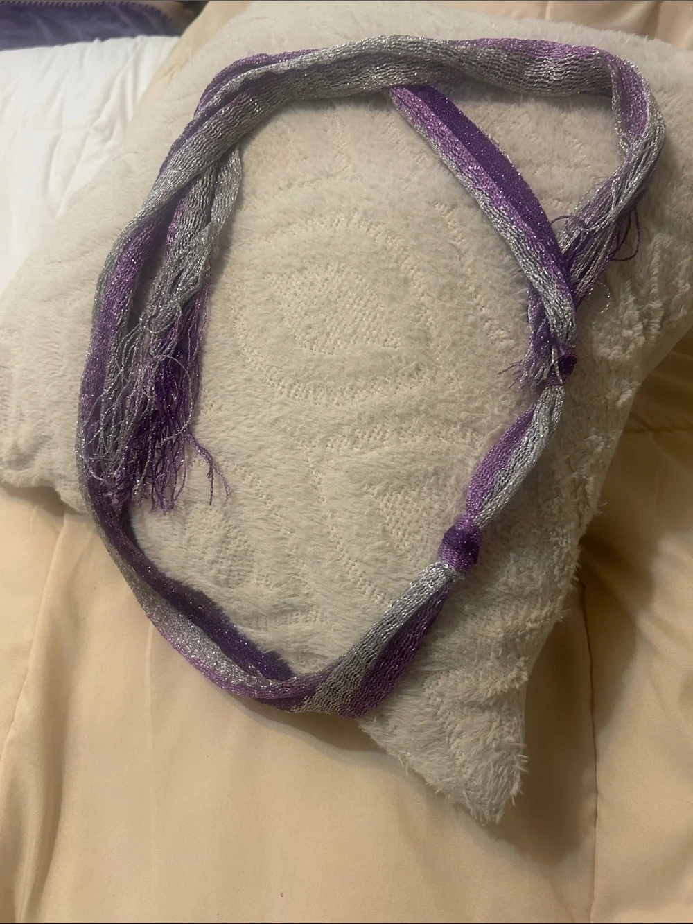 SPARKLY BELT/ scarf / unisex / soft stretchy new cond/ sparkly